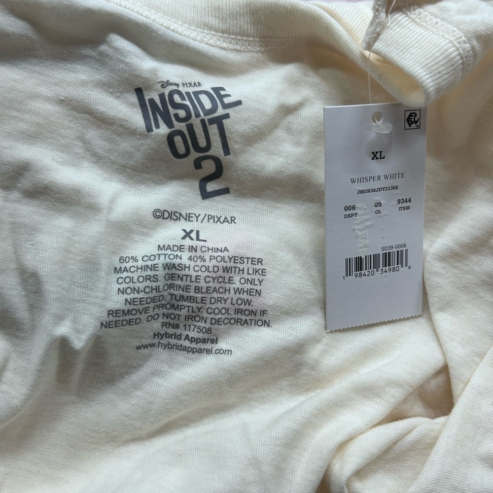 Inside Out Cream Graphic T-Shirt - Picture 3 of 3